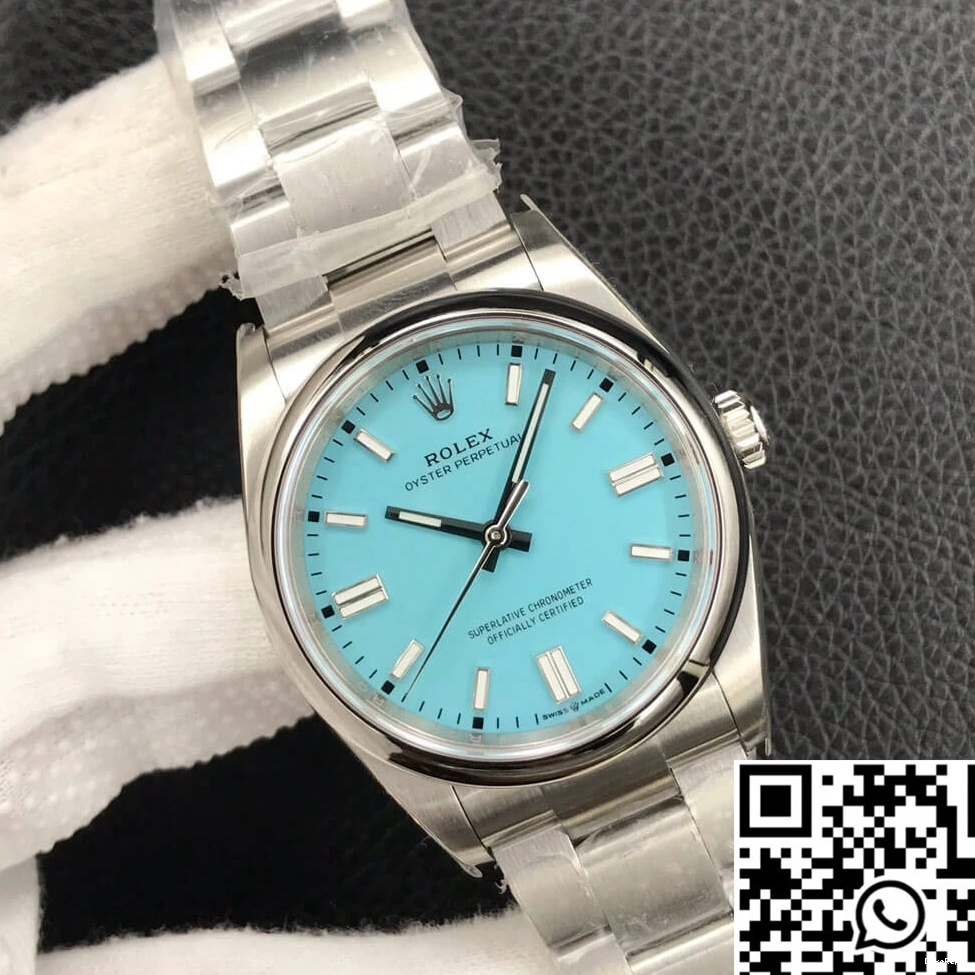 Perpetual Factory Dial EW 36MM Rolex M126000-0006 Turquoise Blue Oyster 0105